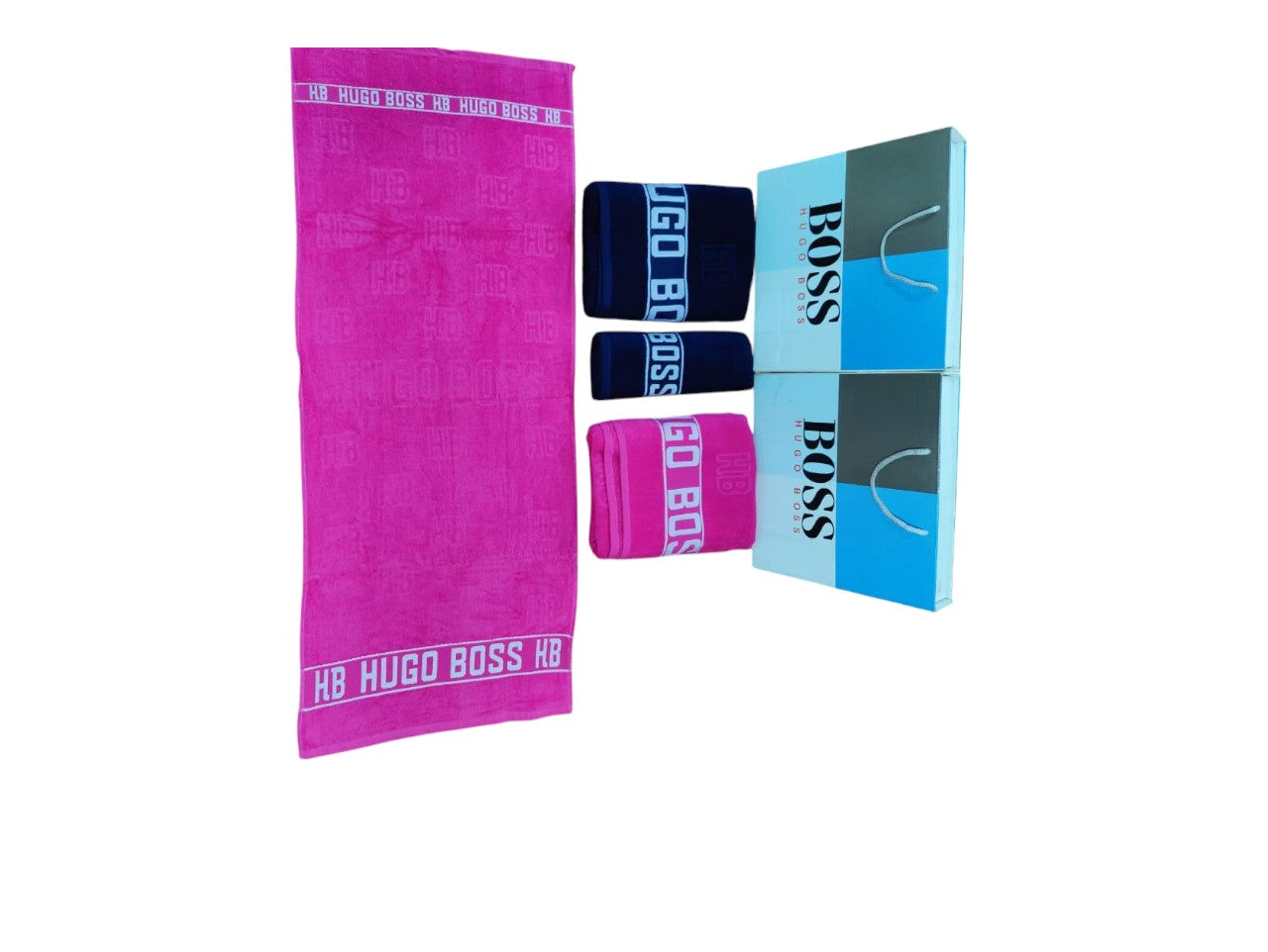 2 PAIR OF TOWEL SETS